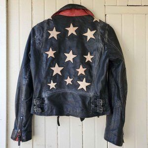 Free People Christie Leather Moto Jacket